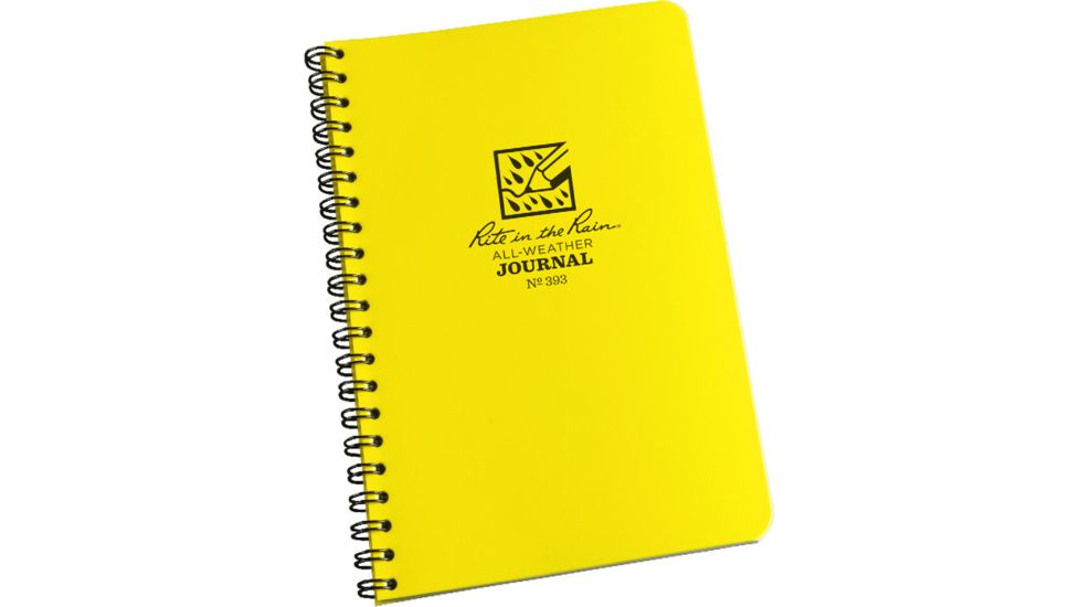 Rite in the Rain SPIRAL NOTEBOOK - JOURNAL, Yellow, 4 5/8 x 7 393