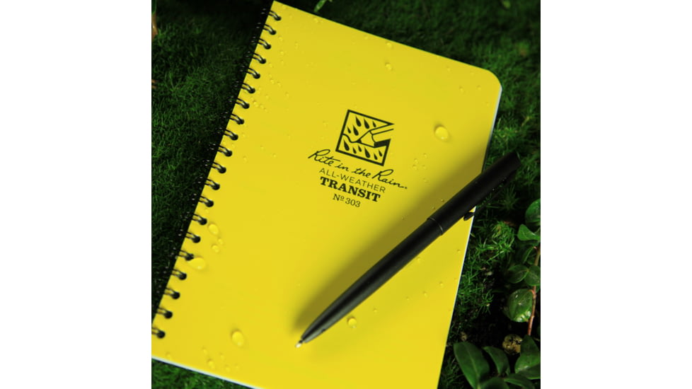 Rite in the Rain SPIRAL NOTEBOOK - TRANSIT, Yellow, 4 5/8 x 7 303