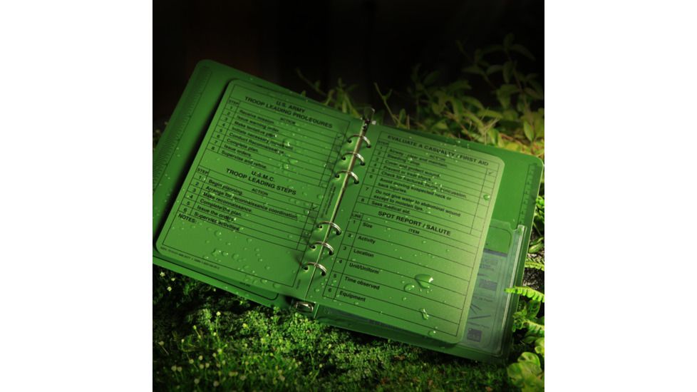 Rite in the Rain TACTICAL REFERENCE CARDS - GREEN, Green, 4 5/8 x 7 9200-R