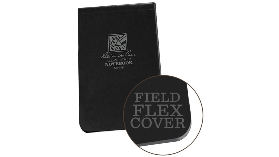 Rite in the Rain Top Field Flex - Black, Black, 3 1/4 x 5 1/4 778