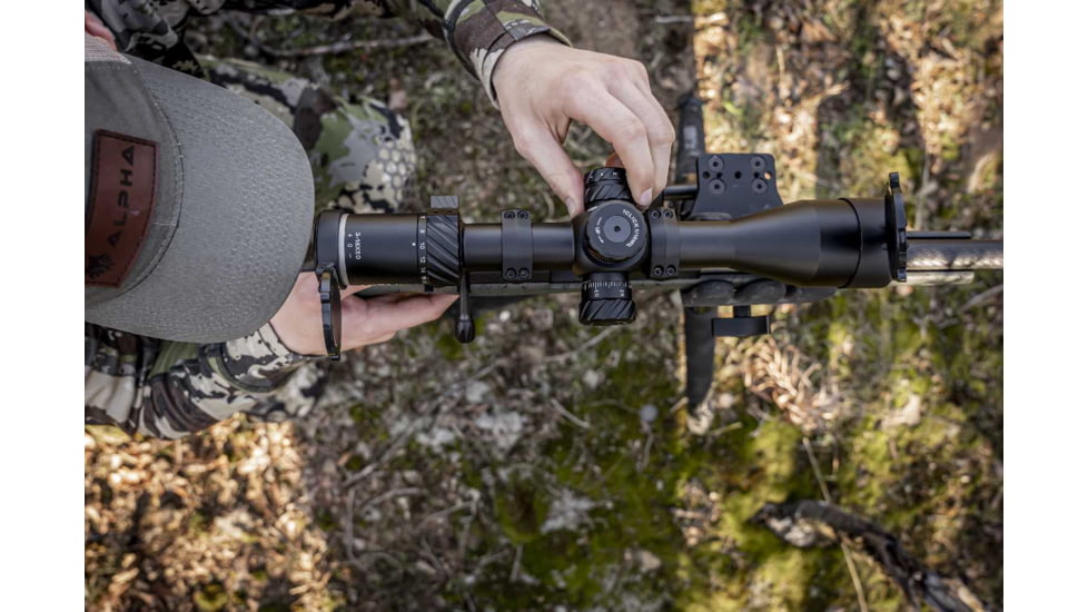 Riton Optics 3 Primal 3-18x50mm Rifle Scope, 30mm Tube, First Focal Plane, LRH Illuminated, Mil Rad, Black, 3P318LFI23