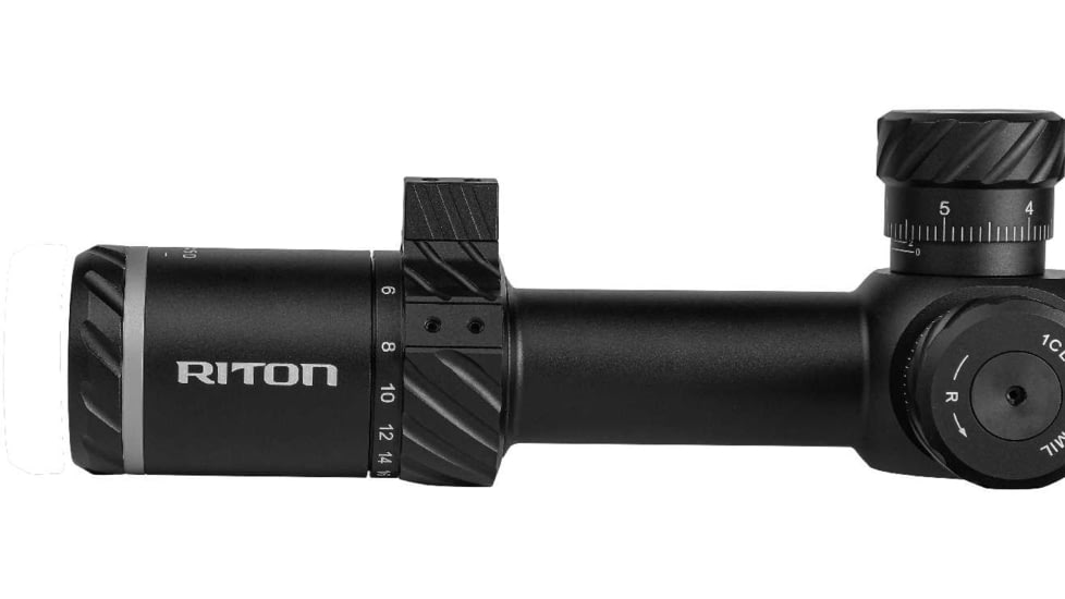 Riton Optics 3 Primal 3-18x50mm Rifle Scope, 30mm Tube, First Focal Plane, LRH Illuminated, Mil Rad, Black, 3P318LFI23