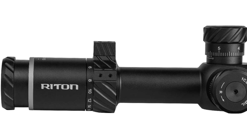 Riton Optics 3 Primal 3-18x50mm Rifle Scope, 30mm Tube, First Focal Plane, LRH Illuminated, Mil Rad, Black, 3P318LFI23