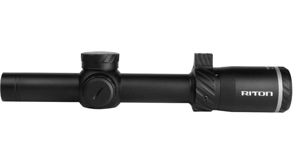 Riton Optics 5 Tactix 1-10x24mm Rifle Scope, 30mm Tube, First Focal Plane, 3OT, Mil Red, Black, 5T110LFI23