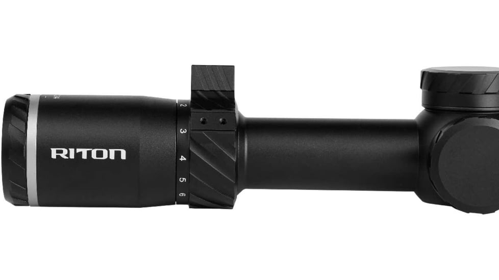 Riton Optics 5 Tactix 1-10x24mm Rifle Scope, 30mm Tube, First Focal Plane, 3OT, Mil Red, Black, 5T110LFI23