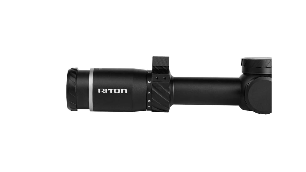 Riton Optics 5 Tactix 1-10x24mm Rifle Scope, 30mm Tube, First Focal Plane, 3OT, Mil Red, Black, 5T110LFI23