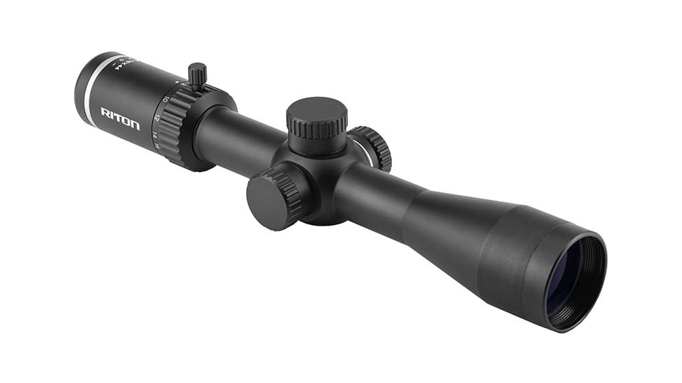 Riton Optics The 3 Primal 4-16x44mm Rifle Scope, 1.18in Tube, 1/4 MOA, Second Focal Plane, Black, 3P416AS