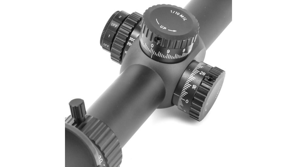 Riton Optics RT-S Mod 7 Rifle Scope, 4-32x56IR, 34mm Tube, First Focal Plane, 1/10 MRAD, Illuminated Precision Shooting Reticle, Black, RT-S Mod