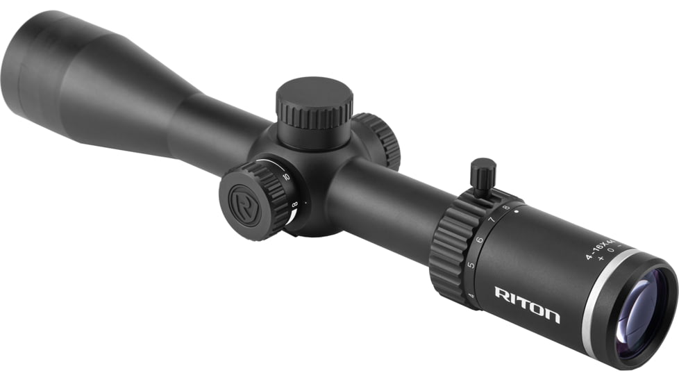 Riton Optics The 3 Primal 4-16x44mm Rifle Scope, 1.18in Tube, 1/4 MOA, Second Focal Plane, Black, 3P416AS