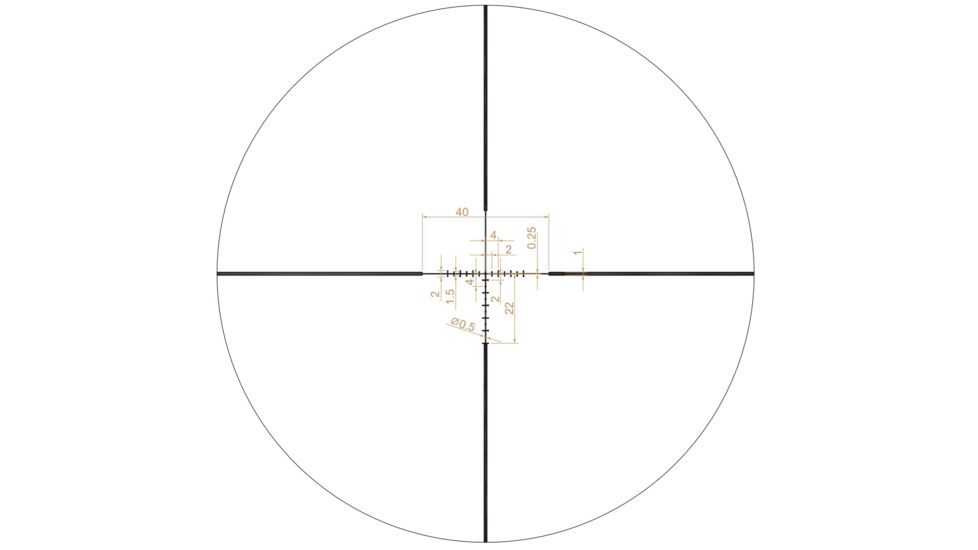 Riton Optics X1 Primal Rifle Scope, 3-9x40mm, 1in Tube, Second Focal Plane, RAK Reticle, Anodized, Black, 1P39AS