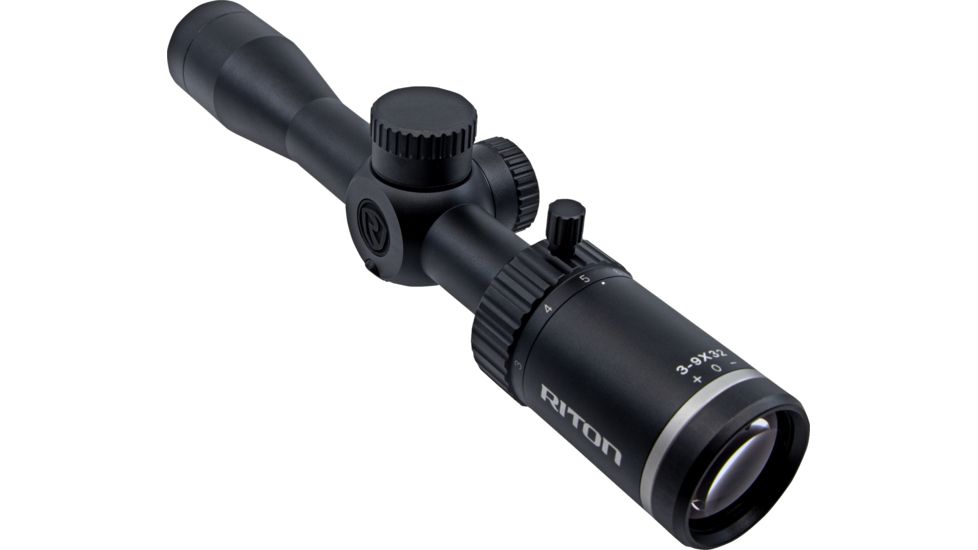 Riton Optics X1 Primal Rifle Scope, 3-9x40mm, 1in Tube, Second Focal Plane, RAK Reticle, Anodized, Black, 1P39AS