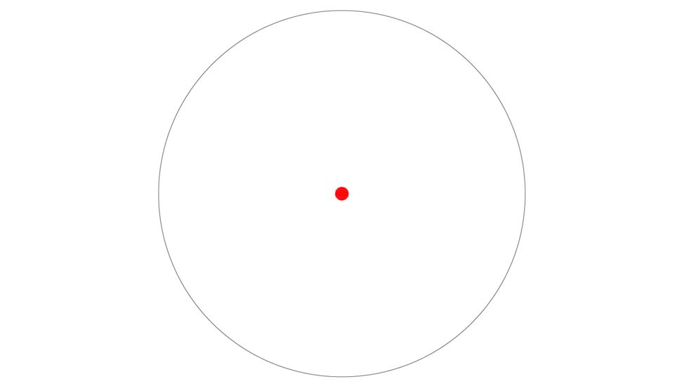 Riton Optics X1 Tactix ARD Red Dot Sight, 2 MOA Dot Reticle, Anodized, Black, Red, 1TARD