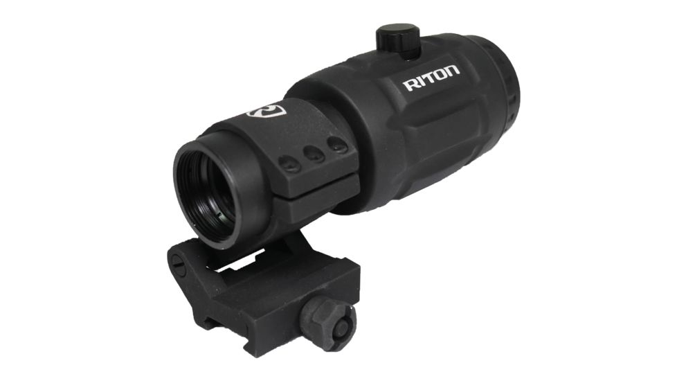Riton Optics X1 Tactix Mag3 Magnifier, 3x23mm, 30mm Tube, Second Focal Plane, Anodized, Black, 1TM3