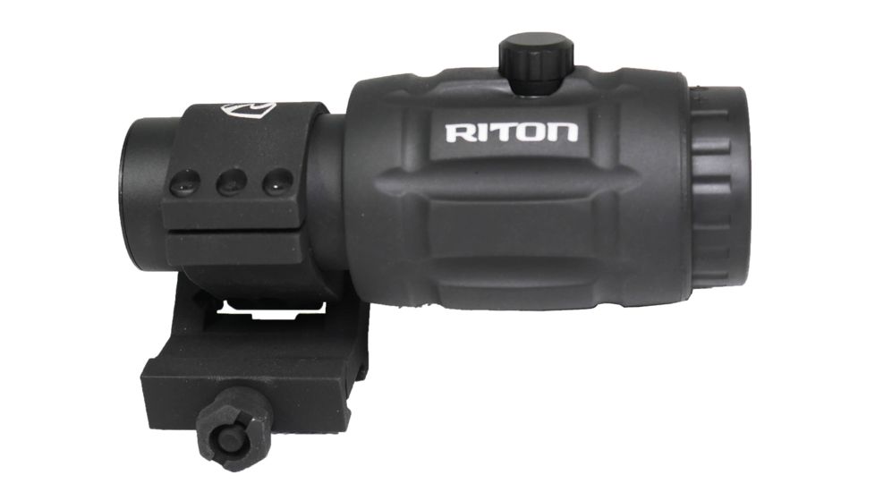 Riton Optics X1 Tactix Mag3 Magnifier, 3x23mm, 30mm Tube, Second Focal Plane, Anodized, Black, 1TM3