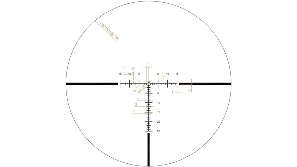 Riton Optics X3 Conquer Rifle Scope, 3-15x44mm, 30mm Tube, Second Focal Plane, PDTR Reticle, Anodized, Black, Red, 3C315ASI