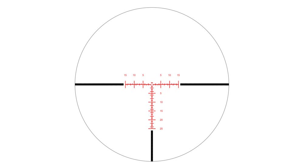 Riton Optics X3 Conquer Rifle Scope, 3-15x44mm, 30mm Tube, Second Focal Plane, PDTR Reticle, Anodized, Black, Red, 3C315ASI