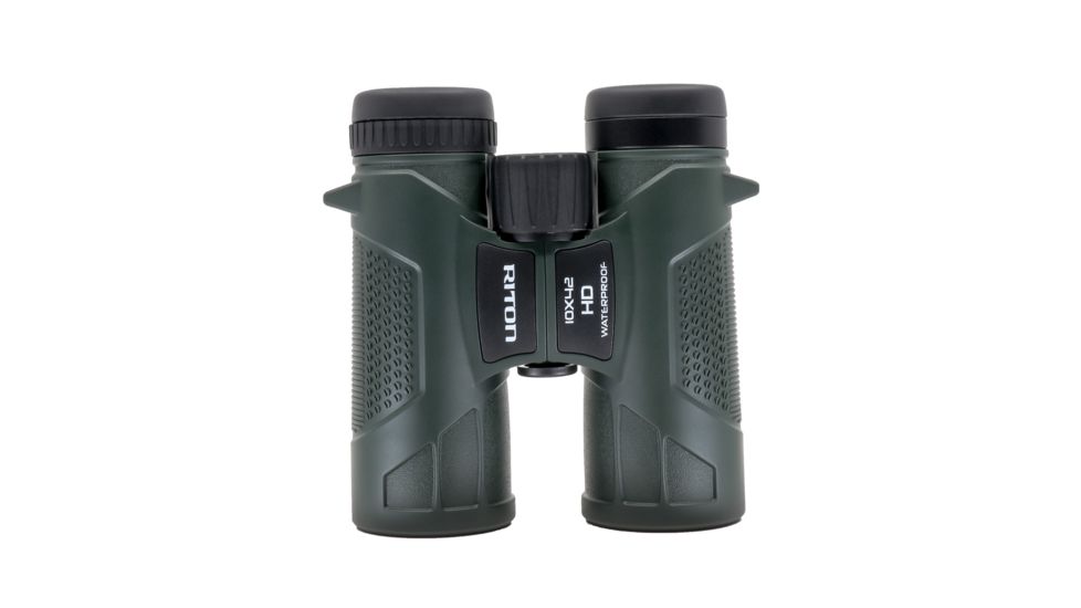 Riton Optics X5 Primal 10x42mm BAK4 Roof Prism Binoculars, HD/ED Glass Lenses, Green, 5P1042