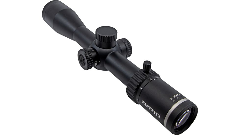 Riton Optics X5 Primal Rifle Scope, 3-18x44mm, 30mm Tube, Second Focal Plane, PHR Reticle, Anodized, Black, 5P318AS