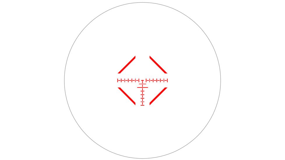 Riton Optics X5 Tactix Rifle Scope, 1-6x24mm, 30mm Tube, First Focal Plane, TF-1 Reticle, Anodized, Black, Red, 5T16AFI