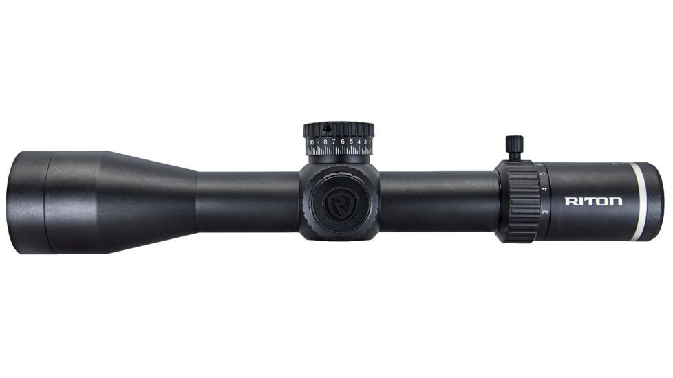 Riton Optics X7 Conquer Rifle Scope, 3-24x50mm, 34mm Tube, Second Focal Plane, G7 Reticle, Anodized, Black, Red, 7C324AFI