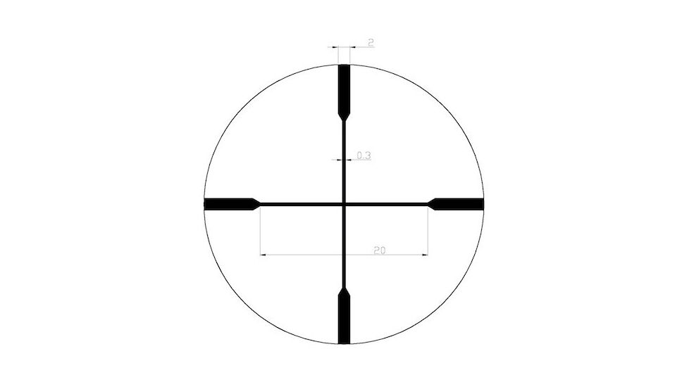 Riton RT-S Mod 1 4x32 Rifle Scopes, w/Riton Duplex Reticle, Wide FOV, Black, 19962523168
