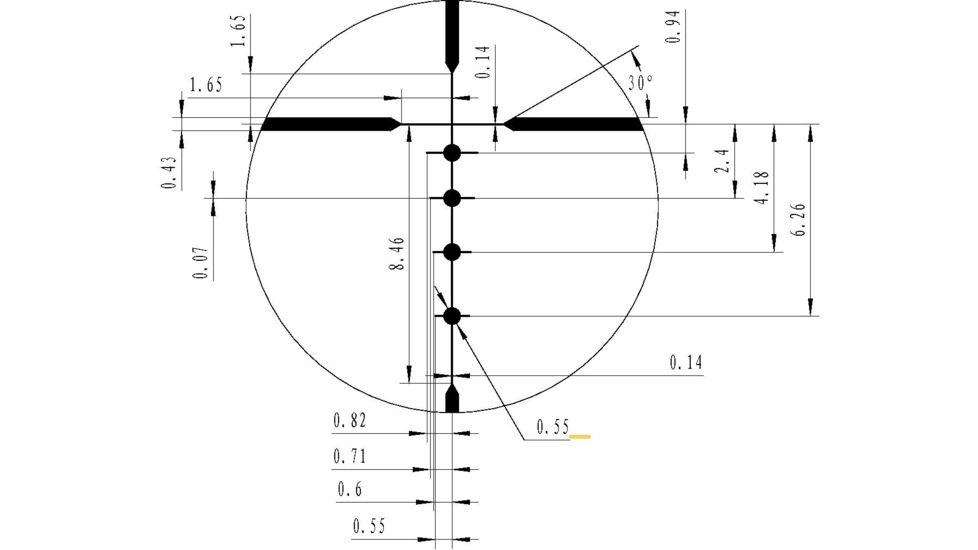 Riton RT-S Mod 3 GEN2 6-24x50 Rifle Scopes, w/Riton Bullet Drop Compensated Reticle, Black, 19962523663