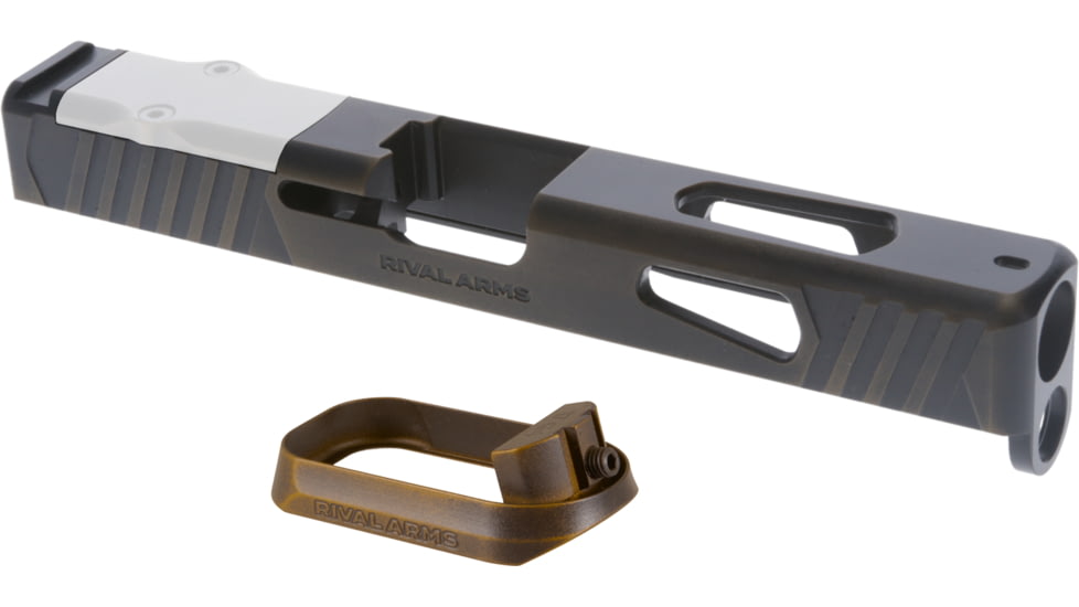 Rival Arms Faction Series Glock 17 Gen4 Slide and Matching Magwell, RMR, Battle Bronze, RA-RA14G104B