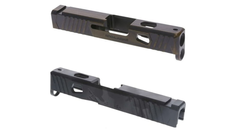 Rival Arms Faction Series Glock 43 Slide, Battle Bronze, Storm Cloud