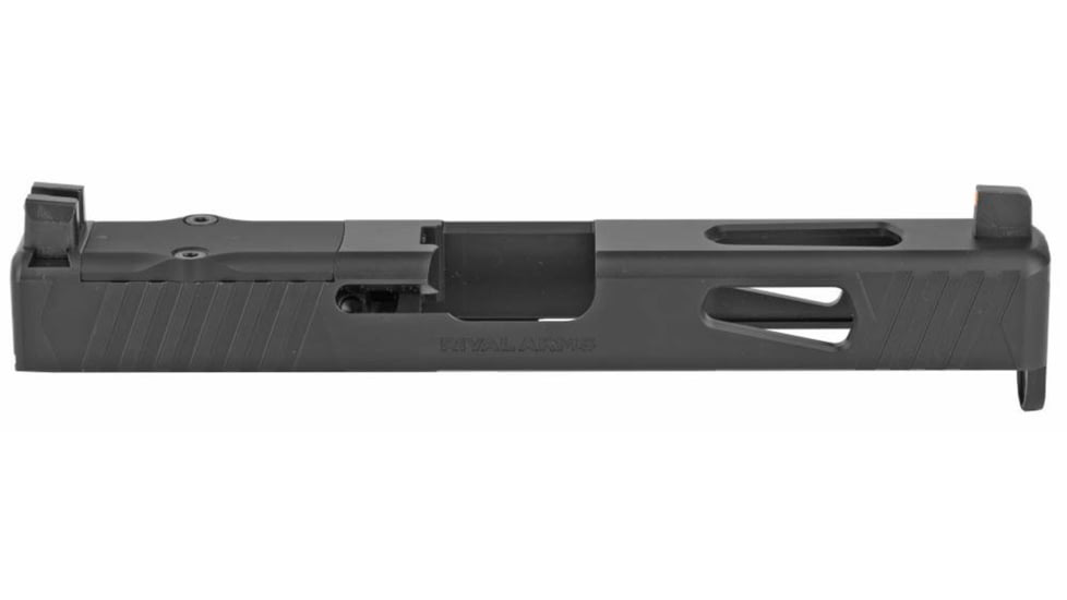 Rival Arms Glock 17 Gen4 Optic Ready Slide w/ Tritium MOS Height Night Sights, RMR, Orange Front Sight Color, Black, RA-RA11G104A