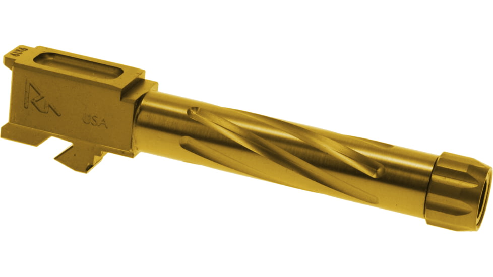 Rival Arms Glock 19 Gen 3/4 Precision Threaded Drop-in Barrel, Gold, RA-RA20G202E