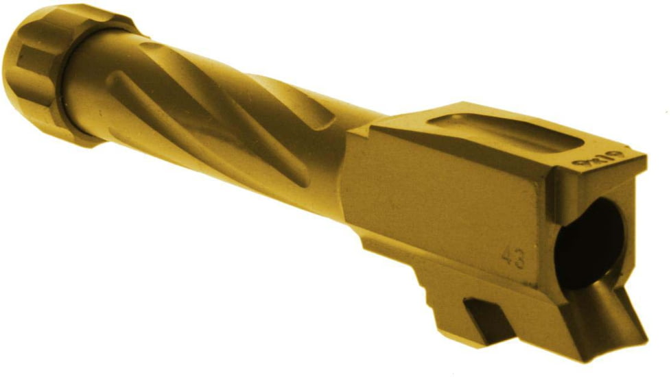 Rival Arms Glock 43 Precision Threaded Drop-in Barrel, Gold, RA-RA20G302E