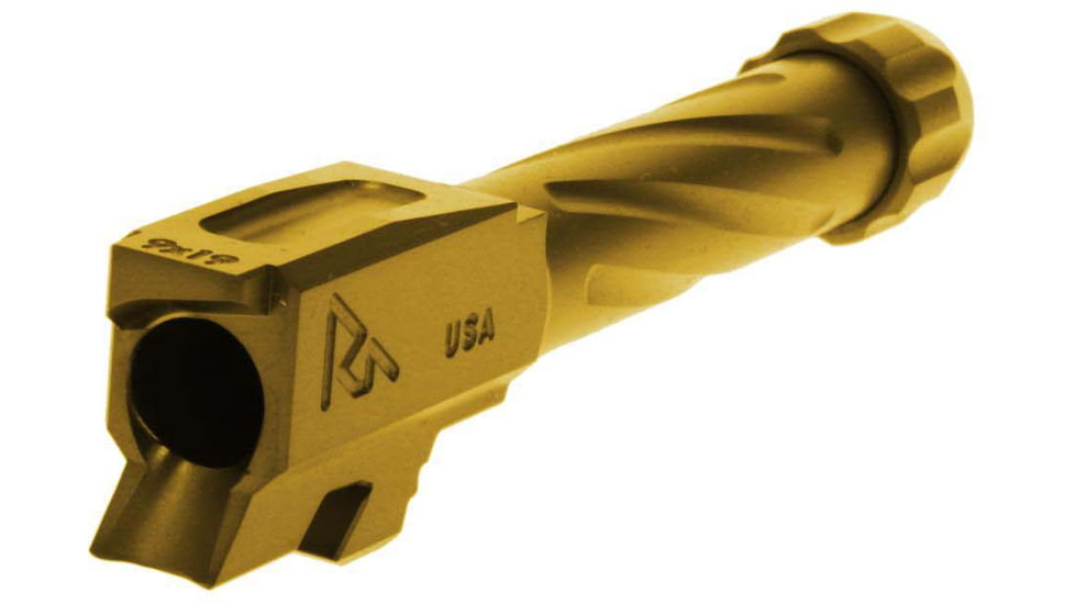 Rival Arms Glock 43 Precision Threaded Drop-in Barrel, Gold, RA-RA20G302E