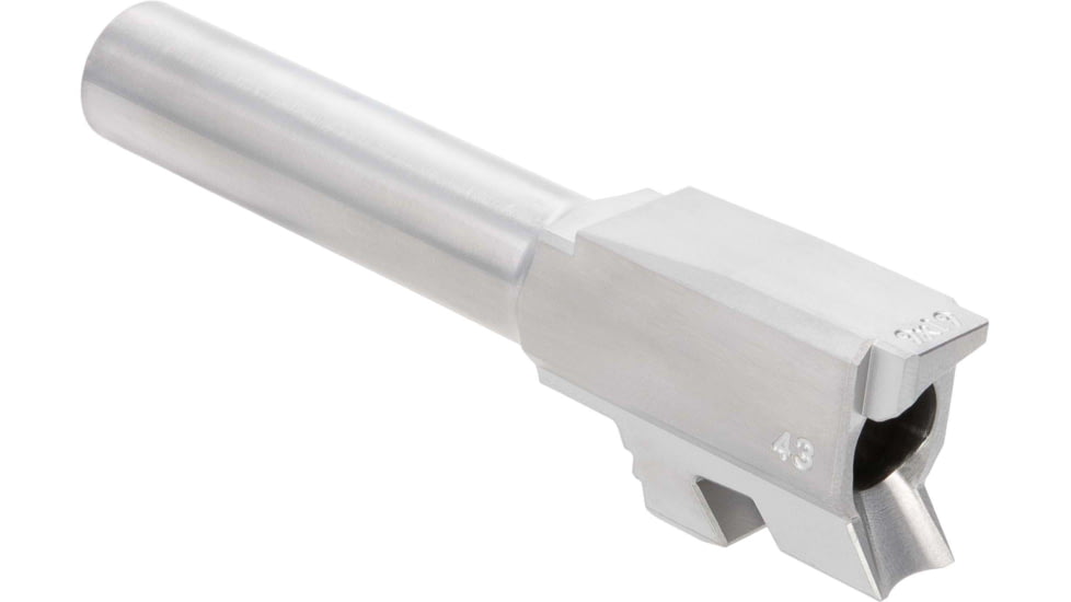 Rival Arms V2 Pistol Barrel, Glock 43/43X, 9mm Luger, 3.43in, 1-10 Twist, Silver, RA-RA22G301D