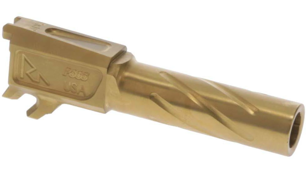 Rival Arms Pistol Barrel, SIG Sauer P365, 9mm Luger, 3.09in, 1-10 Twist, 1/2-28 Thread, Gold, RA-RA20P001E