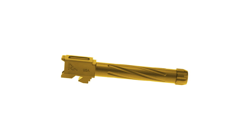 Rival Arms Threaded Barrel, SIG Sauer P365, 9mm Luger, 3.64in, 1-10 Twist, 1/2-28 Thread, Gold, RA-RA20P002E