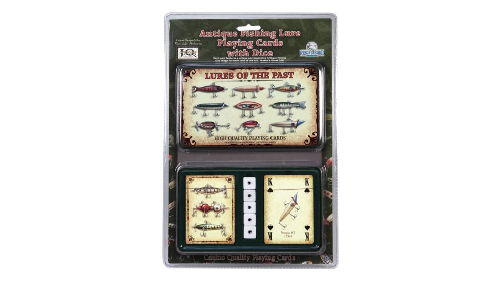 River's Edge Antique Lure Cards And Dice In Gift Tin 1572