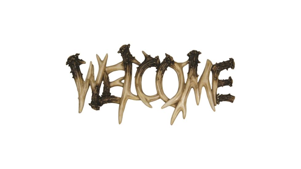 River's Edge Antler Welcome, Plaque 1382