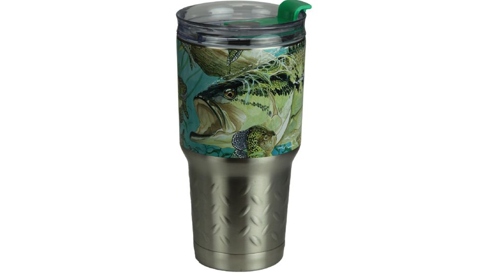 River's Edge Guy Harvey Stainless Steel Tumbler-Bass, 24oz. 2160911