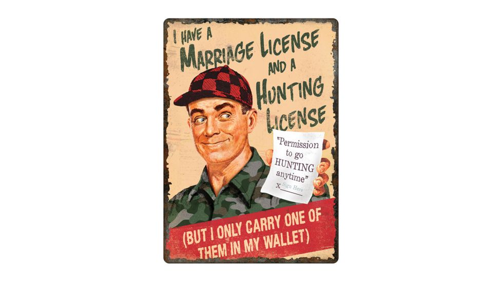 River's Edge Marriage/hunting License Sign 1455