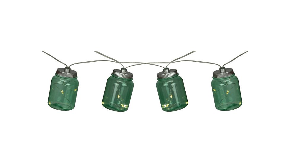 River's Edge Rivers Edge 10 Pc Canning Jar Party Lights W/ Firefly Lights, 437