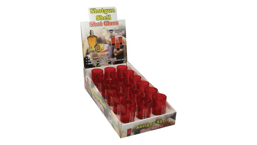 River's Edge Rivers Edge Red Shotshell Shotglasses 18 Per Display