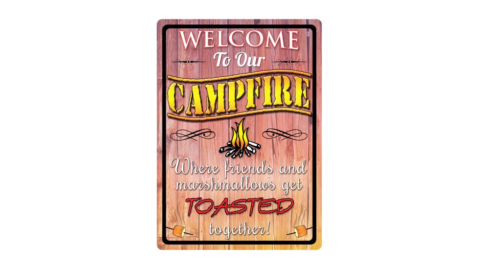 River's Edge Rivers Edge Sign 12''x17'' ''welcome To Our Campfire''