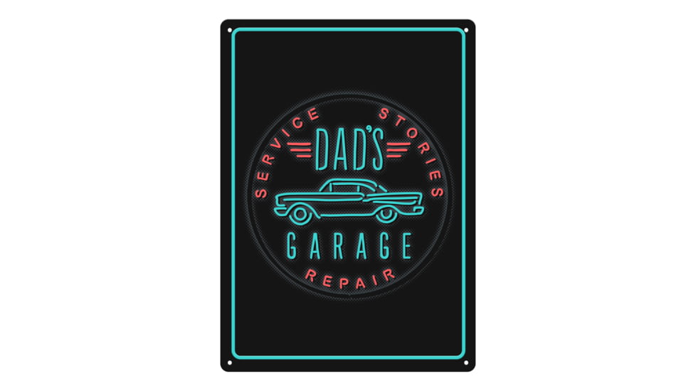 River's Edge Tin Sign