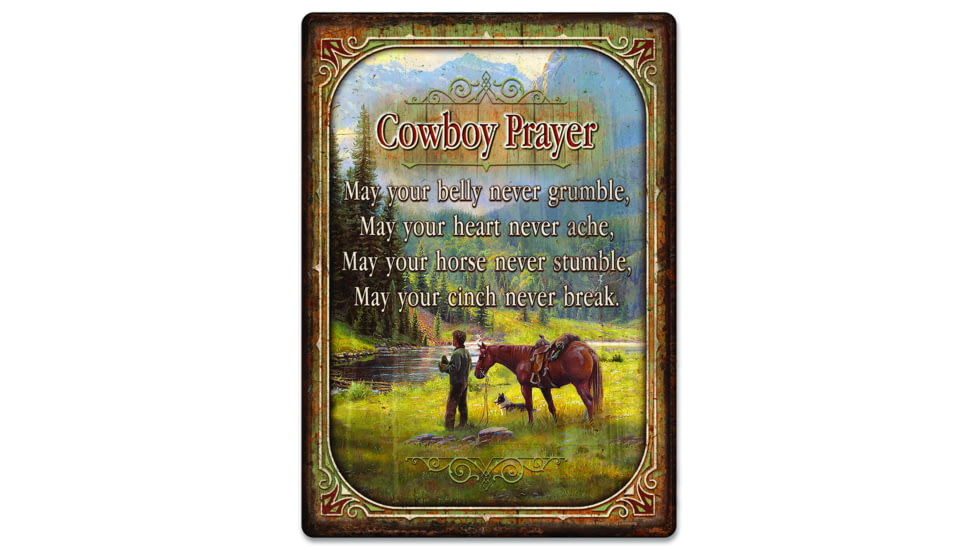 River's Edge Tin Sign