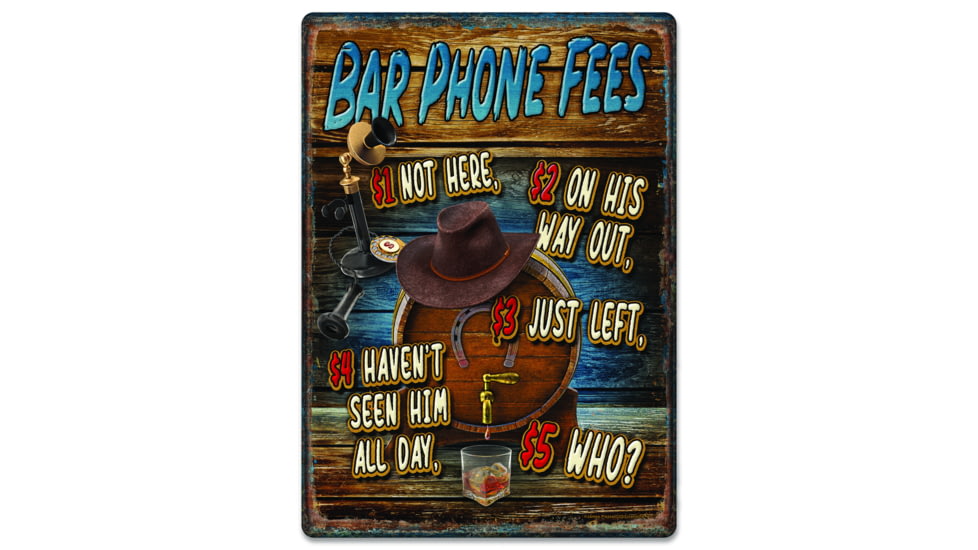 River's Edge Tin Sign