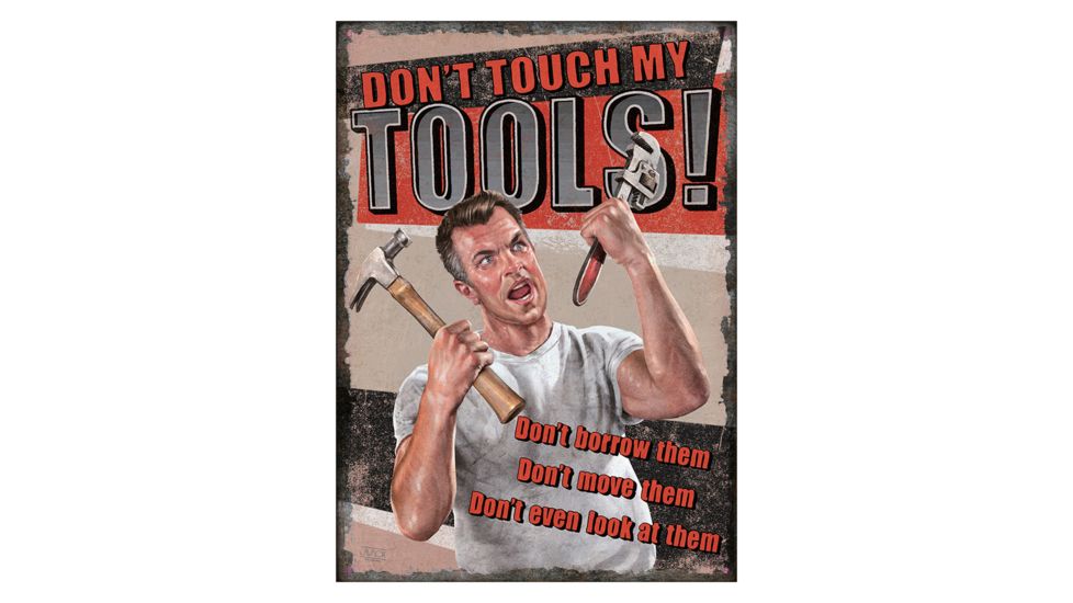 River's Edge Tool Rules Tin Sign 12x17 1448