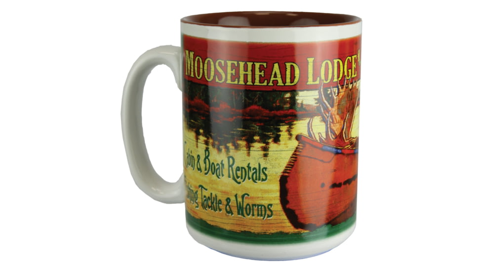 Rivers Edge Ceramic Mug 16oz, Moosehead Lodge, 2457