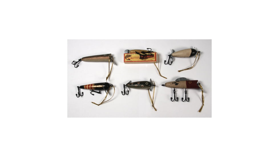 Rivers Edge Christmas Ornaments 6-Pack, Antique Lures, 866B