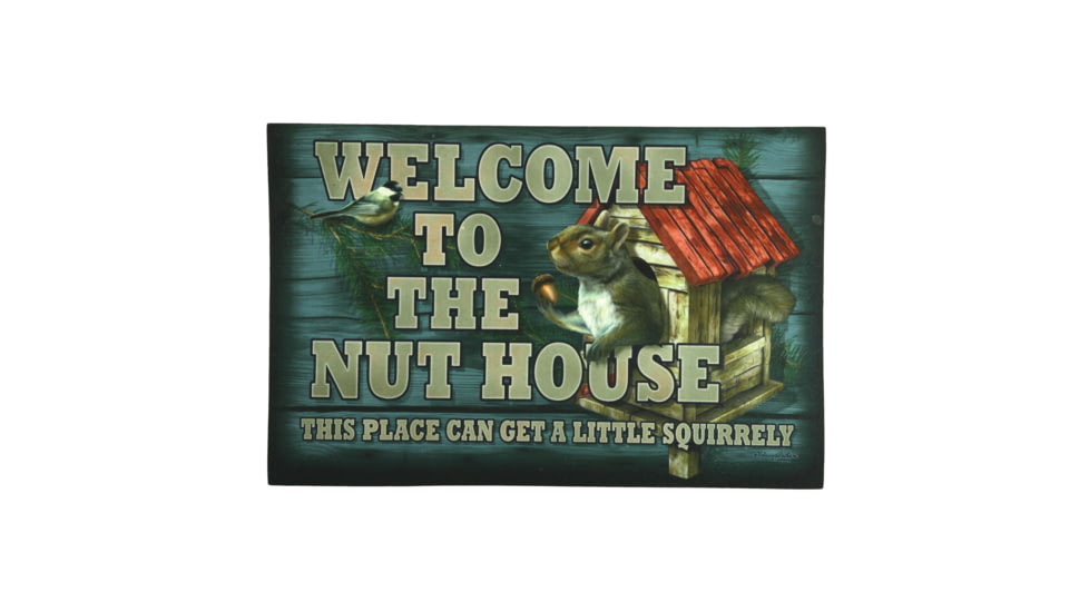 Rivers Edge Door Mat Rubber 26in x 17in, Nut House, 26 x 17 in, 2506
