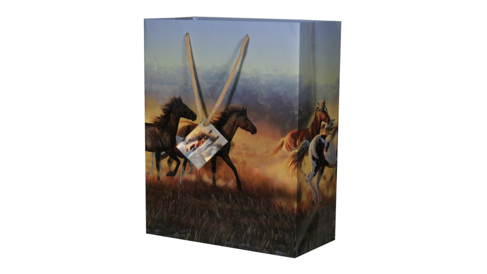 Rivers Edge Gift Bag Medium, Running Mustangs, Medium, 404